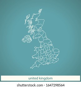 vector map of the united kingdom