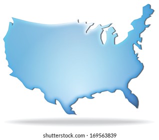 vector map - United States
