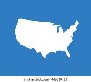 vector map United States, USA, Independence day background