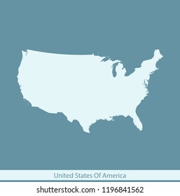 vector map of USA