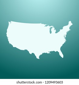 vector map of USA