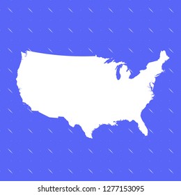 vector map of USA