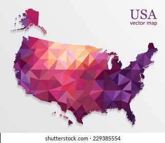 Vector Map Of USA