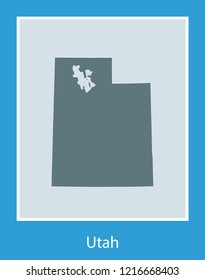 vector map of Utah