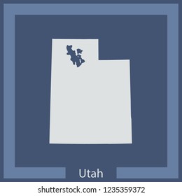 vector map of Utah