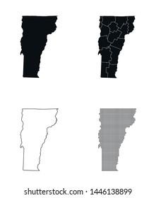 vector map of the Vermont