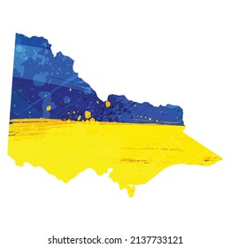 Vektorplan Victoria. Einzelne Vektorgrafik. Schwarz auf weißem Hintergrund. EPS10-Illustration.