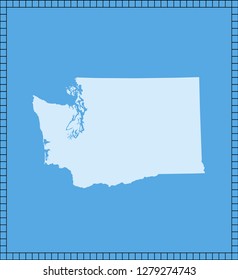 vector map of Washington