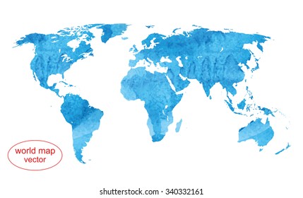 vector map. watercolor