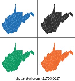 Vektorplan der West Virginia
