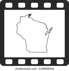 vector map of Wisconsin