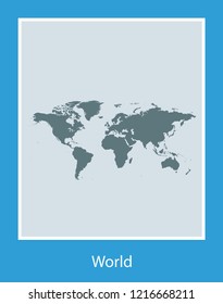 vector map of world
