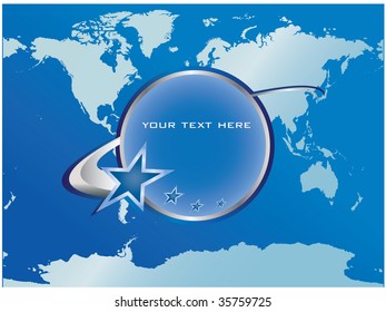 vector map of the world