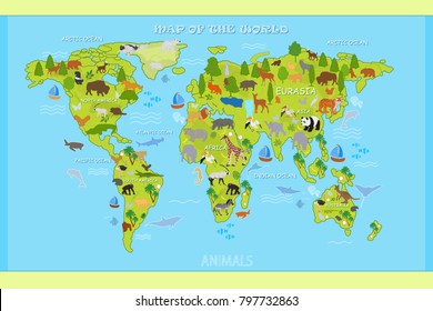 1,822 World Map With Animal Birds Images, Stock Photos & Vectors 