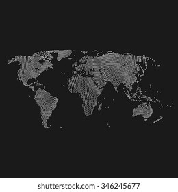 Vector map of the world. Business background.