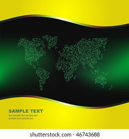 Vector map of the world. Business background.