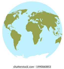 vector map world oceans continents on stock vector royalty free 1990060853 shutterstock