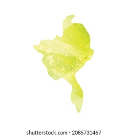 Vector map Yaounde. Isolated vector Illustration. Black on White background. EPS 10 Illustration.