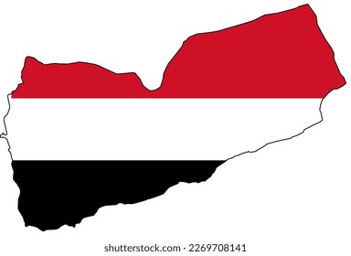 Mapa de vectores de Yemen. Alta calidad y precisión