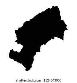 Vector map Zagreb. Isolated vector Illustration. Black on White background. EPS 10 Illustration.