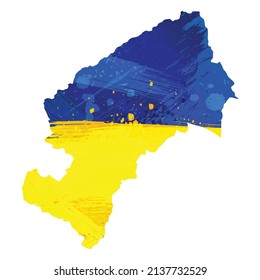 Vector map Zagreb. Isolated vector Illustration. Black on White background. EPS 10 Illustration.