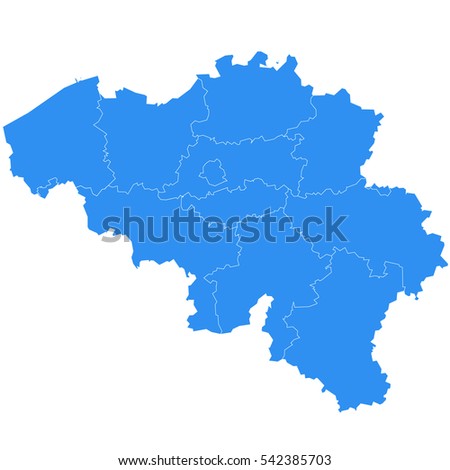 Vector map-Belgium country