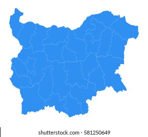 Vector map-Bulgaria country