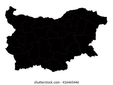 Vector map-bulgaria country on white background.