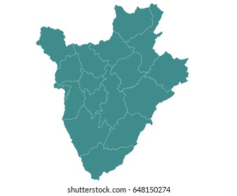 Vector map-burundi country