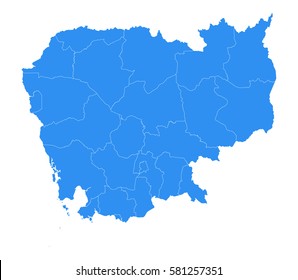 Vector map-Cambodia country