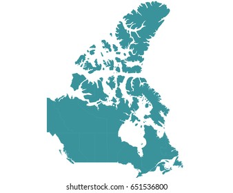 Vector map-canada country