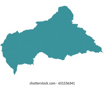 Vector map-central African Republic country