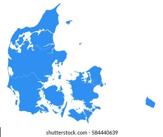 Vector map-Denmark country