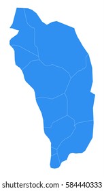Vector map-Dominica country