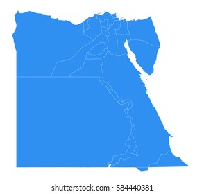Vector map-Egypt country
