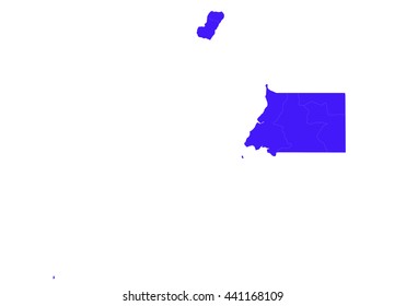 Vector map-equatorial Guinea country