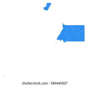 Vector map-Equatorial Guinea country