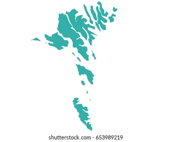 Vector map-faroeIslands country