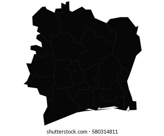 Vector map-france country on white background