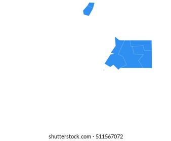 Vector map-gabon country on white background