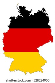 Vector map-Germany country on white background