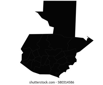 Vector map-guatemala country on white background