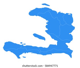 Vector map-Haiti country