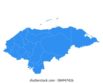 Vector map-Honduras country