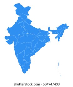 Vector map-India country