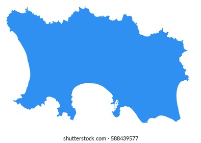 Vector map-Jersey country