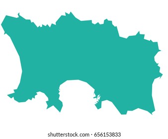 Vector map-jerseyy country