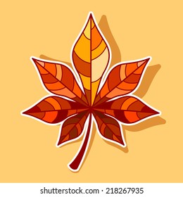 Vector maple leaf icon