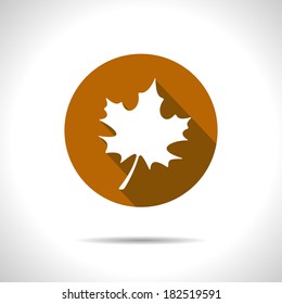 Vector maple leaf icon. Eps10