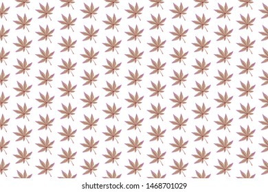 Vector maple leaves pattern design illustration